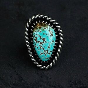 High Grade Pilot Mountain Turquoise Ring